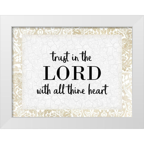 God Will 4 White Modern Wood Framed Art Print by Kimberly, Allen