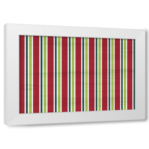 Tis the Season Pattern White Modern Wood Framed Art Print by Kimberly, Allen