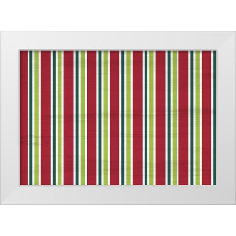 Tis the Season Pattern White Modern Wood Framed Art Print by Kimberly, Allen
