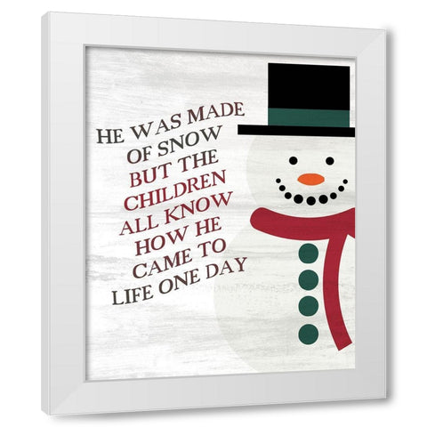Came to Life White Modern Wood Framed Art Print by Kimberly, Allen