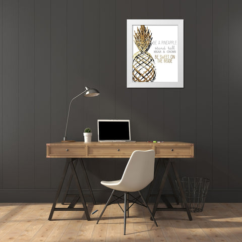 Be Sweet White Modern Wood Framed Art Print by Kimberly, Allen
