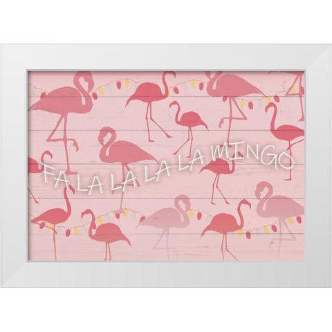 Fa La La La La Mingo White Modern Wood Framed Art Print by Kimberly, Allen
