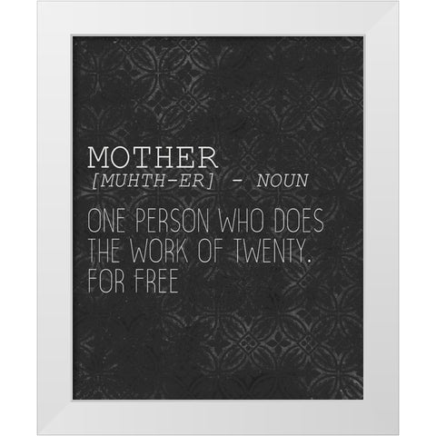 Mother White Modern Wood Framed Art Print by Kimberly, Allen