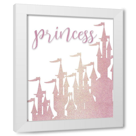 Hello Princess 2 White Modern Wood Framed Art Print by Kimberly, Allen