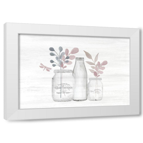 Wildflower Hope 1 White Modern Wood Framed Art Print by Kimberly, Allen