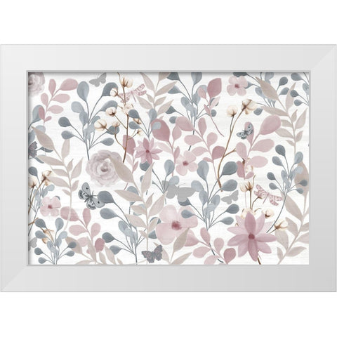 Wildflower Hope 8 White Modern Wood Framed Art Print by Kimberly, Allen