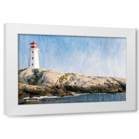 Lookout White Modern Wood Framed Art Print by Kimberly, Allen