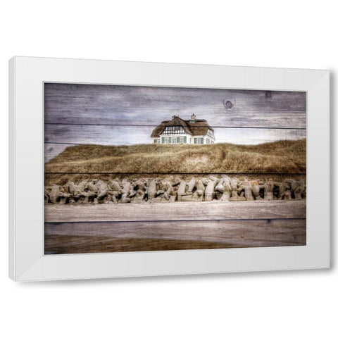 At the Sea White Modern Wood Framed Art Print by Kimberly, Allen