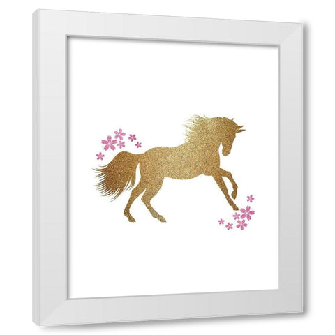 Be a Unicorn 1 White Modern Wood Framed Art Print by Kimberly, Allen