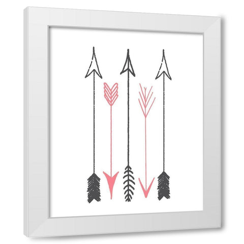 Have Courage 2 White Modern Wood Framed Art Print by Kimberly, Allen