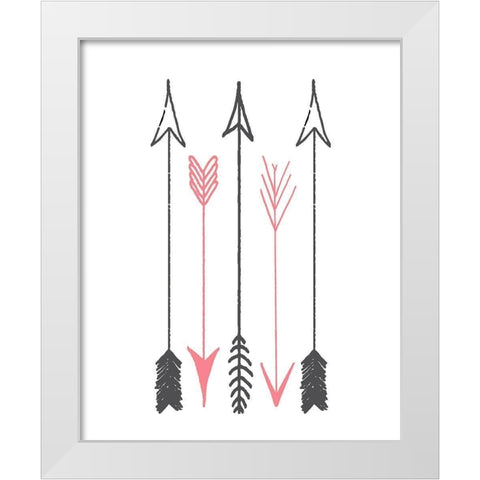 Have Courage 2 White Modern Wood Framed Art Print by Kimberly, Allen