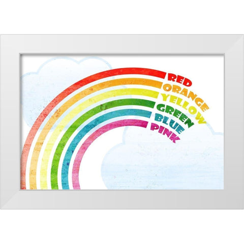 Colors White Modern Wood Framed Art Print by Kimberly, Allen