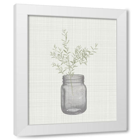 In the Jar 1 White Modern Wood Framed Art Print by Kimberly, Allen