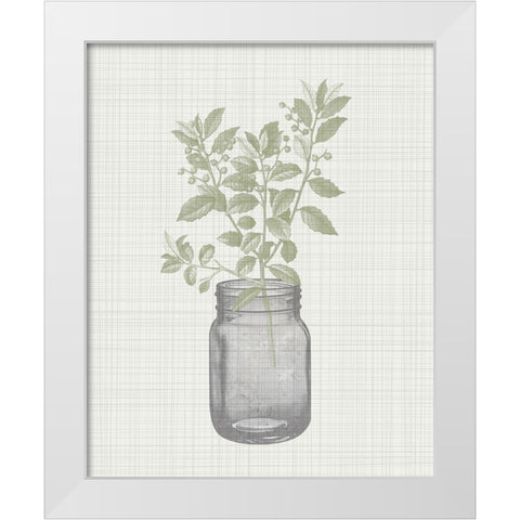In the Jar 2 White Modern Wood Framed Art Print by Kimberly, Allen