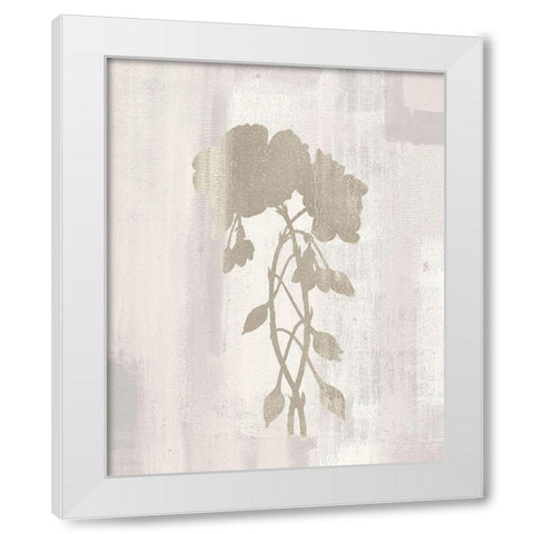 Silhouette 3 White Modern Wood Framed Art Print by Kimberly, Allen