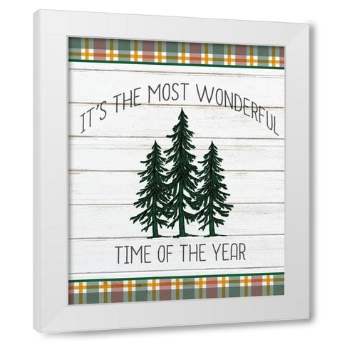 Wonderful Time White Modern Wood Framed Art Print by Kimberly, Allen