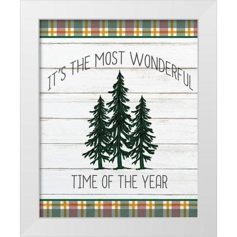 Wonderful Time White Modern Wood Framed Art Print by Kimberly, Allen