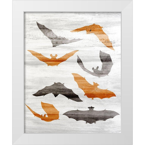 Batty White Modern Wood Framed Art Print by Kimberly, Allen