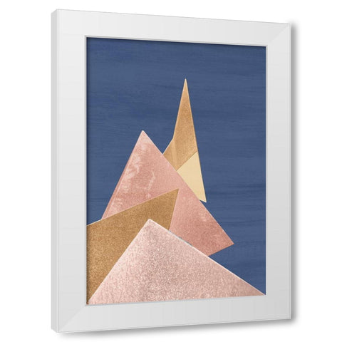 Desert Sculpture White Modern Wood Framed Art Print by Kimberly, Allen
