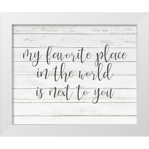 Favorite Place White Modern Wood Framed Art Print by Kimberly, Allen