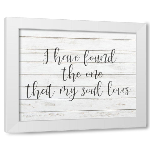 My Soul White Modern Wood Framed Art Print by Kimberly, Allen