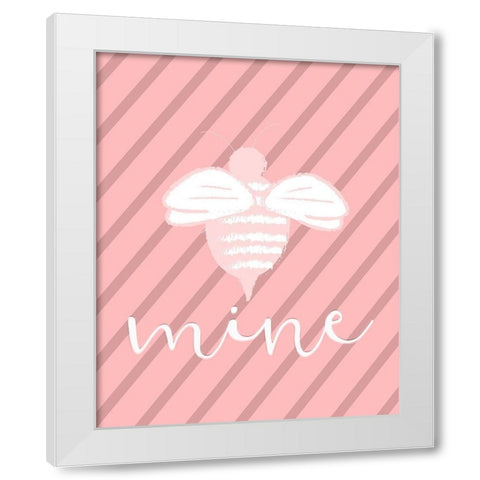 Love 3 White Modern Wood Framed Art Print by Kimberly, Allen