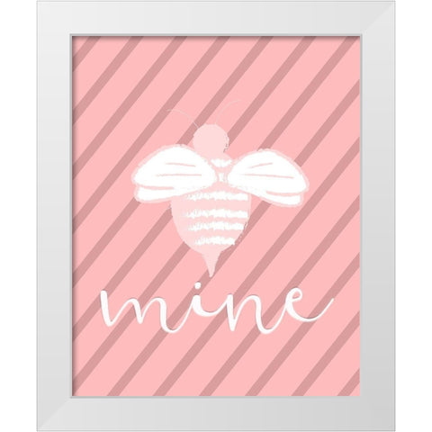 Love 3 White Modern Wood Framed Art Print by Kimberly, Allen