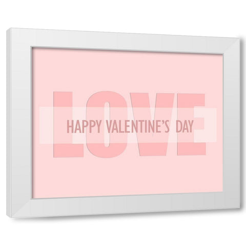 Love 4 White Modern Wood Framed Art Print by Kimberly, Allen