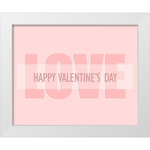 Love 4 White Modern Wood Framed Art Print by Kimberly, Allen