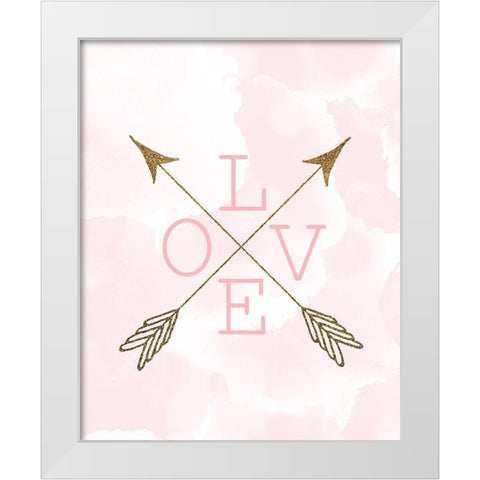 Forever 1 White Modern Wood Framed Art Print by Kimberly, Allen