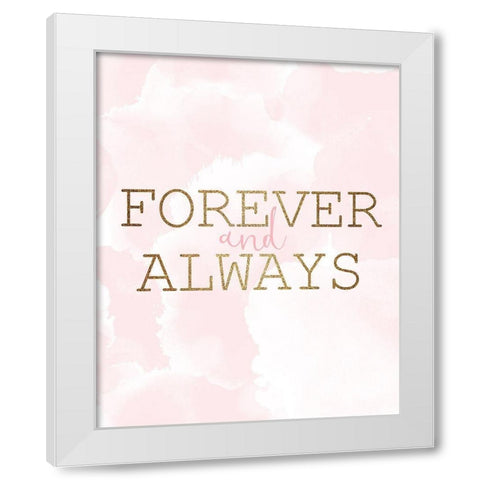 Forever 2 White Modern Wood Framed Art Print by Kimberly, Allen