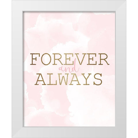 Forever 2 White Modern Wood Framed Art Print by Kimberly, Allen