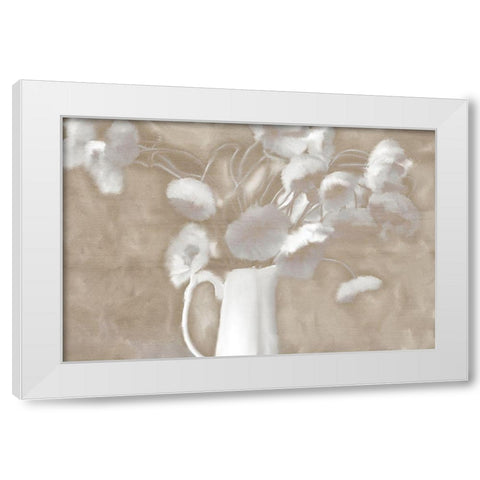 Milk Vase White Modern Wood Framed Art Print by Kimberly, Allen