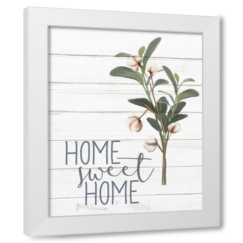 Homebody 1 White Modern Wood Framed Art Print by Kimberly, Allen