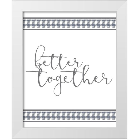 Homebody 2 White Modern Wood Framed Art Print by Kimberly, Allen