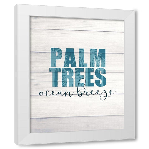 Salty Air 1 White Modern Wood Framed Art Print by Kimberly, Allen