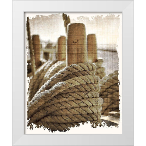 Learning the Ropes 1 White Modern Wood Framed Art Print by Kimberly, Allen