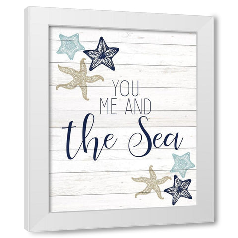 The Sea 1 White Modern Wood Framed Art Print by Kimberly, Allen