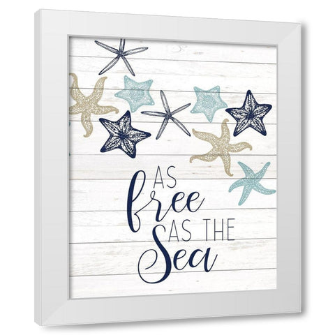 The Sea 2 White Modern Wood Framed Art Print by Kimberly, Allen