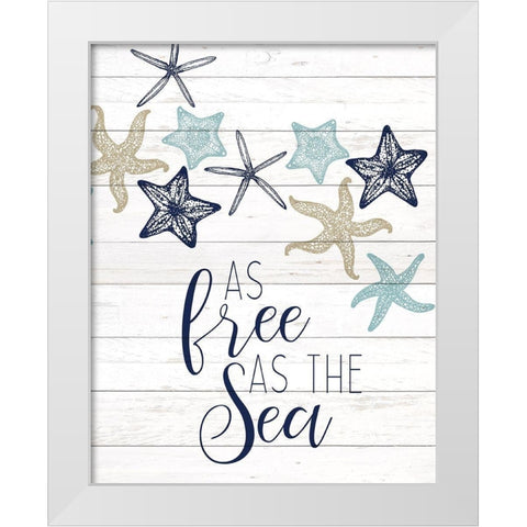 The Sea 2 White Modern Wood Framed Art Print by Kimberly, Allen