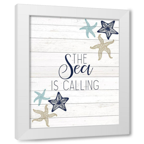 The Sea 3 White Modern Wood Framed Art Print by Kimberly, Allen