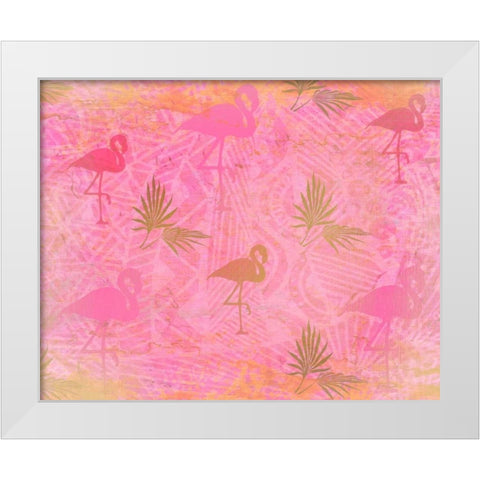 Pretty in Pink White Modern Wood Framed Art Print by Allen, Kimberly
