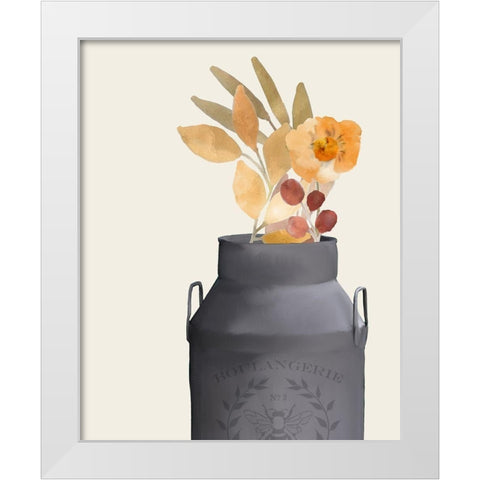Colors of Fall 4 White Modern Wood Framed Art Print by Kimberly, Allen
