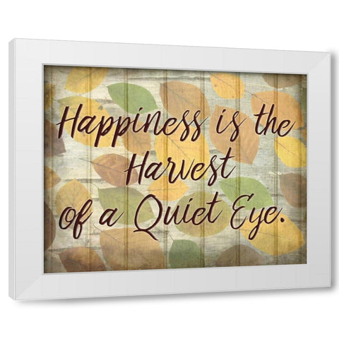 Happiness is the White Modern Wood Framed Art Print by Allen, Kimberly