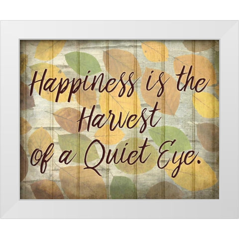 Happiness is the White Modern Wood Framed Art Print by Allen, Kimberly