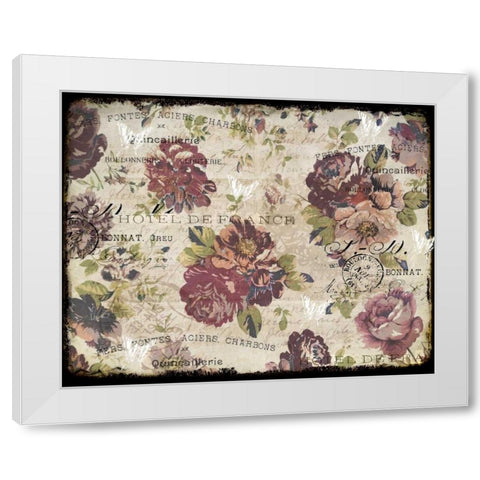 Hotel Floral Plum White Modern Wood Framed Art Print by Allen, Kimberly