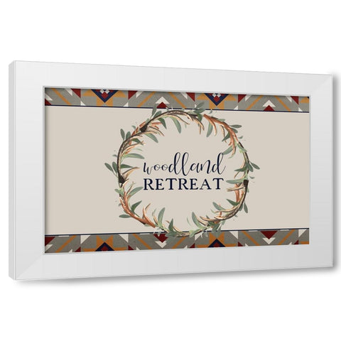 In The Woods 2 White Modern Wood Framed Art Print by Kimberly, Allen