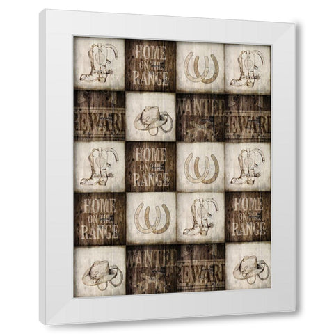 Home on The Range 2 White Modern Wood Framed Art Print by Kimberly, Allen