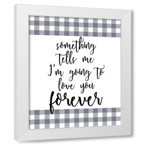 Something White Modern Wood Framed Art Print by Kimberly, Allen