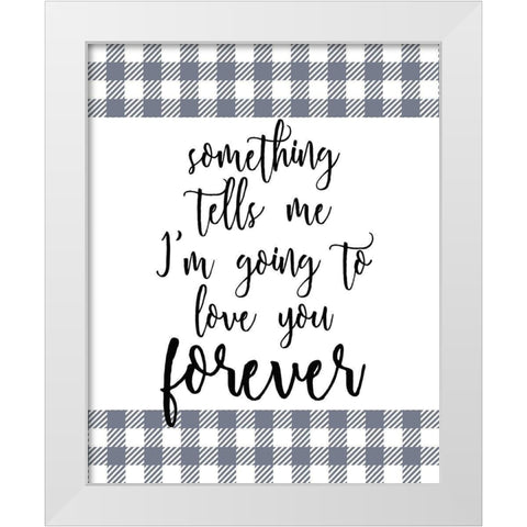 Something White Modern Wood Framed Art Print by Kimberly, Allen